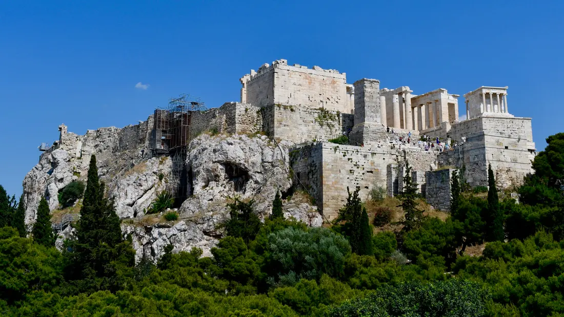 The Acropolis of Athens seen from the Areopagus