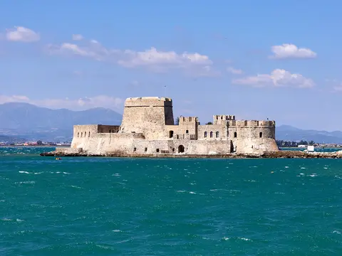 Bourtzi fortress in Nafplion harbour