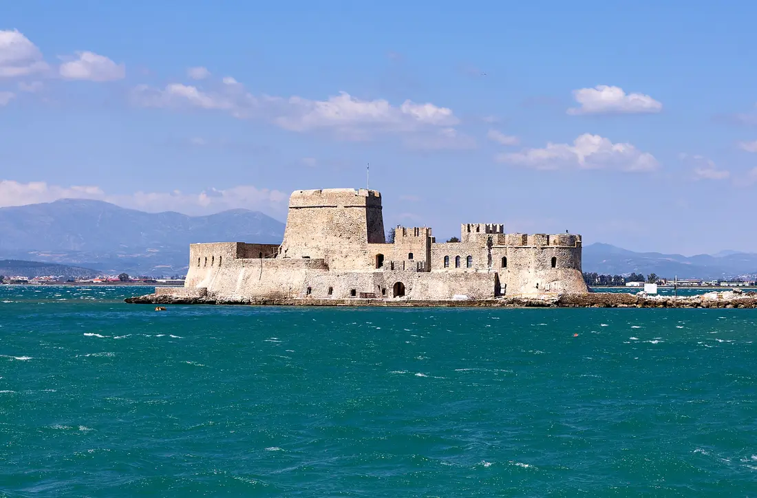 Bourtzi fortress in Nafplion harbour