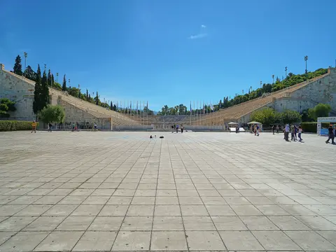 The marble Panathenaic Stadium