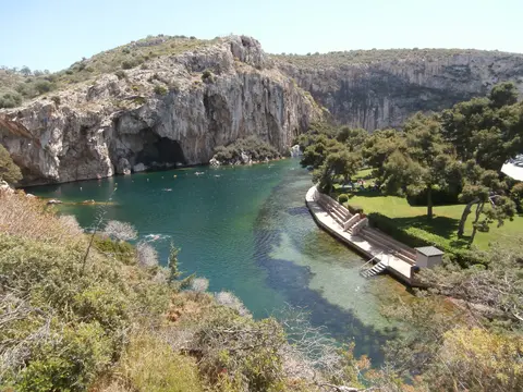 The thermal lake at Vouliagmeni